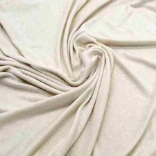 Organic 100% Silk NOIL Single JERSEY KNIT (220 gsm)- Natural, undyed, OEKO-TE...