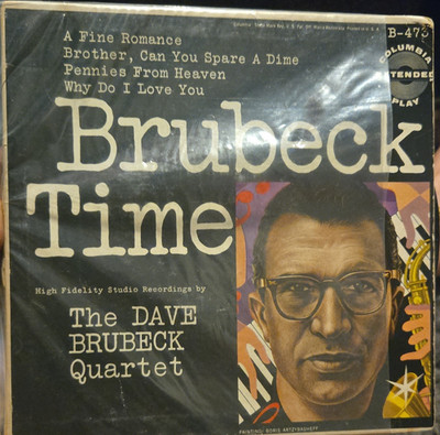 The Dave Brubeck Quartet Brubeck Time Hi-Fi Vinyl EP Columbia B-473