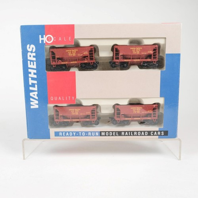 #ad Walthers HO Scale Union Pacific UP Ore Cars 4 Pack 932 4401 Ready To Run $69.99