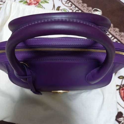 Salvatore Ferragamo Fiamma 2way Handtasche Leder lila mit Schlüssel & Schulterriemen JP - Bild 20 von 20