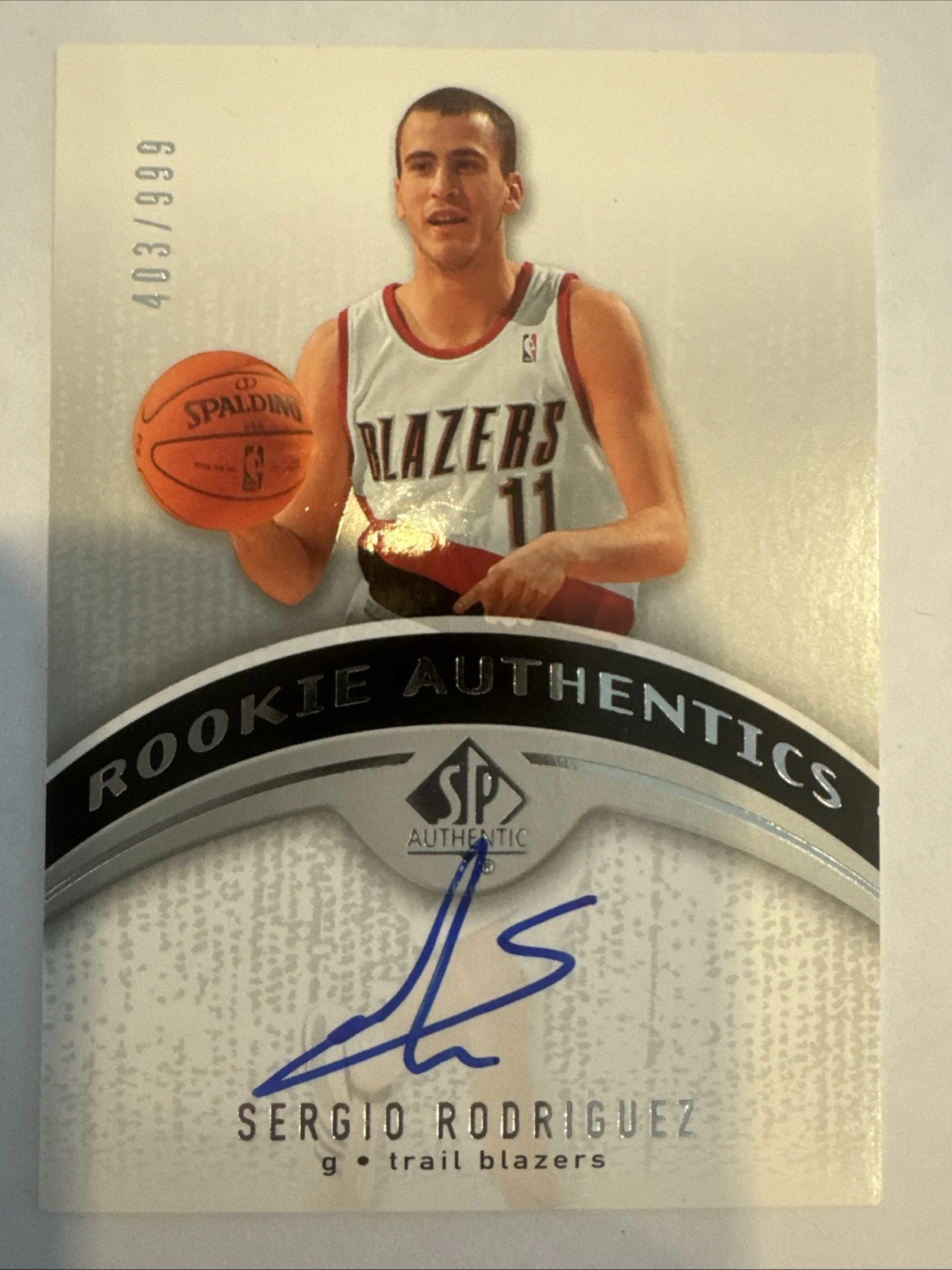 Sergio Rodriguez trading card
