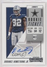 2018 Panini Contenders Rookie Ticket Auto Dorance Armstrong Jr #215 Auto 0h5k