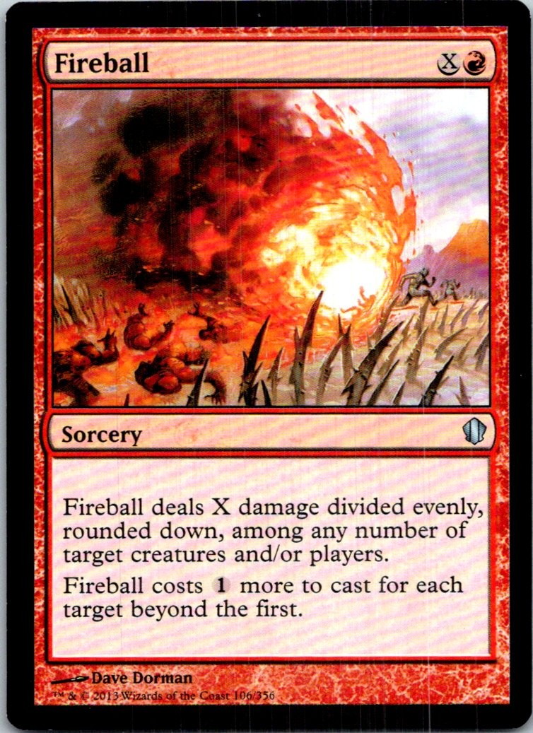 Fireball Magic The Gathering Commander 2013 Light Play