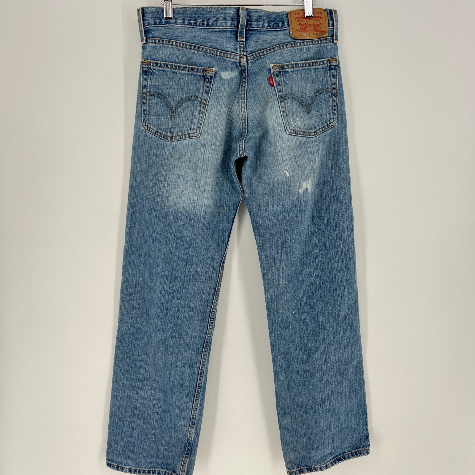 Levi's 529 Low Rise Straight Denim Jeans Y2K '03 Medium Wash 30x32 (30x31) thumbnail 10