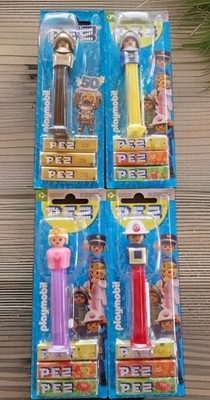 PEZ Playmobil Spender OVP: 50 JAHRE GOLD RITTER  + Ritter, Prinzessin, Feuerwehr