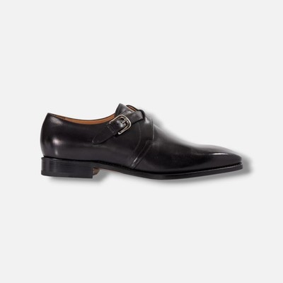 Paul Stuart Men\'s Black Leather Monk-Strap Sneaker Brock Leather Single Monk Strap main image 4