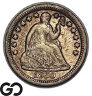 1850-O Seated Liberty Half Dime, New Orleans Mint, Choice XF++