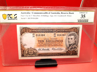 Australia 10 Shillings ND 1961 Pick# 33a PCGS 35 choice VF