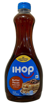 IHOP , 24 fl oz Bottle butter pecan pancake waffle dessert  baking syrup