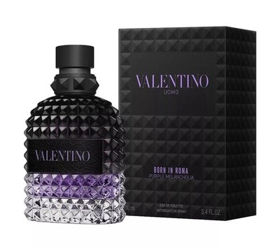 Valentino Uomo Born In Roma Purple Melancholia EDT 3.4 oz / 100ml Men New