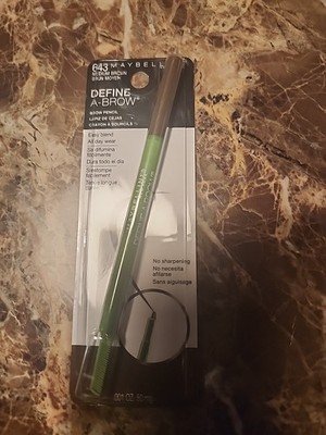 MAYBELLINE Define A Brow PENCIL ~ MEDIUM BROWN #643  ~ NEW SEALED