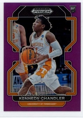2022-23 Panini Prizm Draft Picks Purple /75 Kennedy Chandler #71 Rookie RC 1s2h
