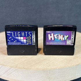 Tiger Game.com Console Handheld w/ 2 Games - Powers, Screen Lines - for REPAIR