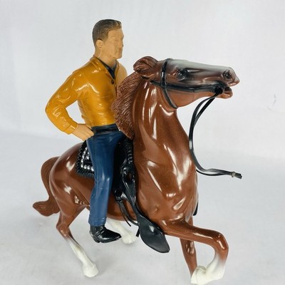 Vintage 1950's Hartland Jim Hardie & Rearing Horse Figures | eBay