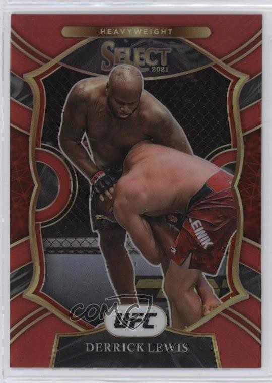 2021 Panini Select UFC Concourse Red Prizm 97/99 Derrick Lewis #22 1m8