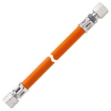 GOK Gas Schlauchleitung PS10bar - G1/4LH UEM x RVS8 - 800 mm L&auml;nge