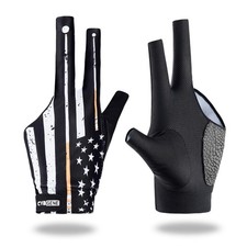 Left-Hand Pool Gloves for 3 Fingers, Quick-Dry Snooker Cue Sport - Size L