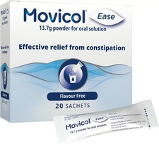 Movicol Ease Stick Sachets, Flavor Free, 20 Sachets, Constipation Relief for Ad