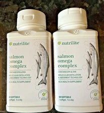 2x Nutrilite Salmon Omega Complex EPA & DHA 60 ct Softgels