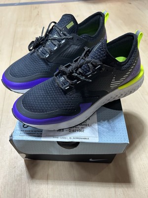 Never Worn. US M8 Nike Odyssey React Shield 2 Black Voltage Purple