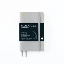 Monocle Softcover Dotted Notebook, 128 Page (Light Grey) - A6