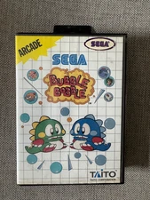 Master System BUBBLE BOBBLE Boxed & Complete Sega PAL Version REGION FREE