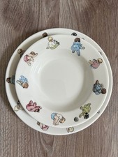 Nicole Miller for FISHS EDDY "Baby Baby " Dish and Bowl MADE IN USA Lead Free