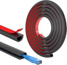Self-Adhesive Cable Trunking 15mm x 10mm x 2m Black