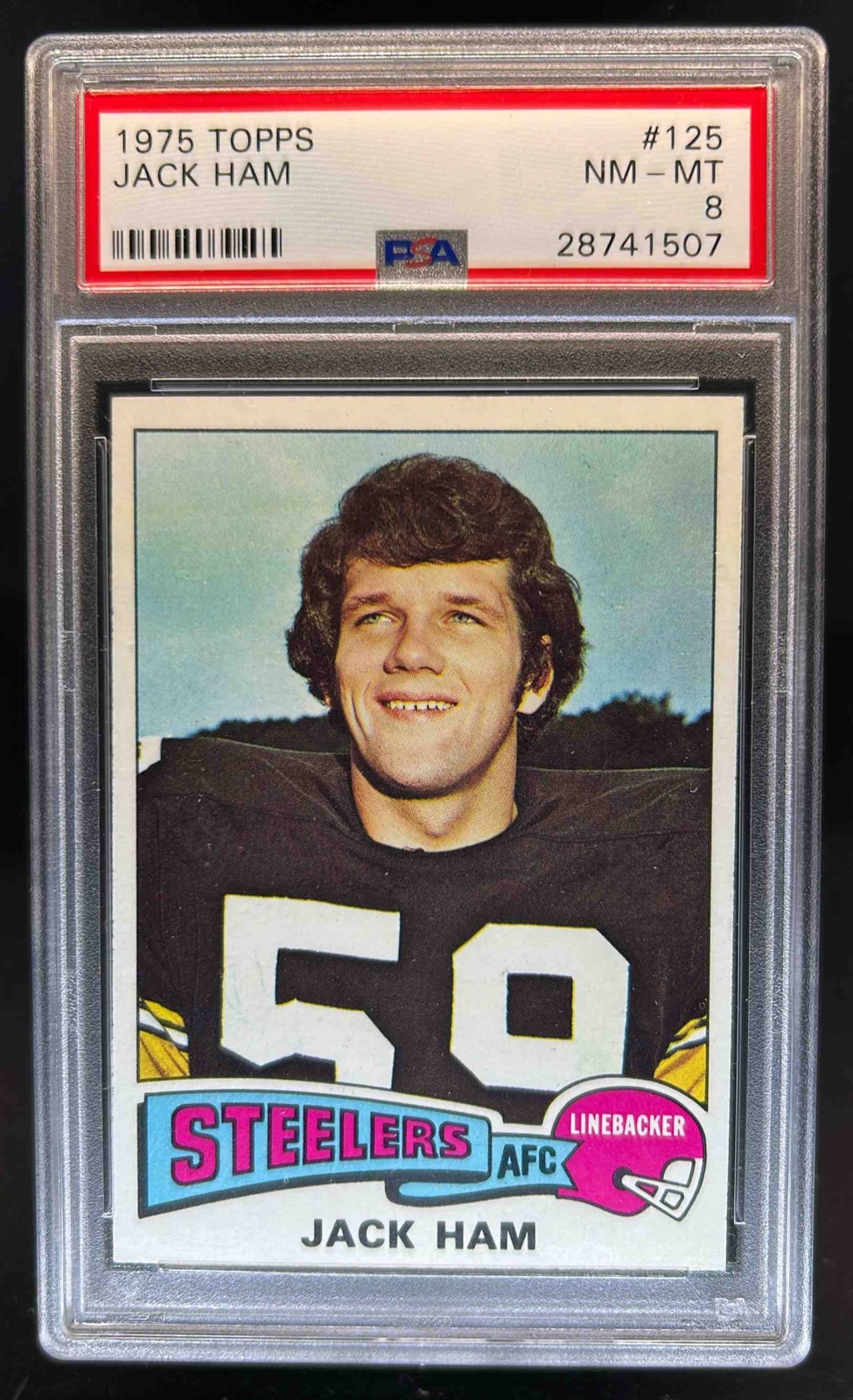 1975 Topps Jack Ham #125 Steelers PSA 8