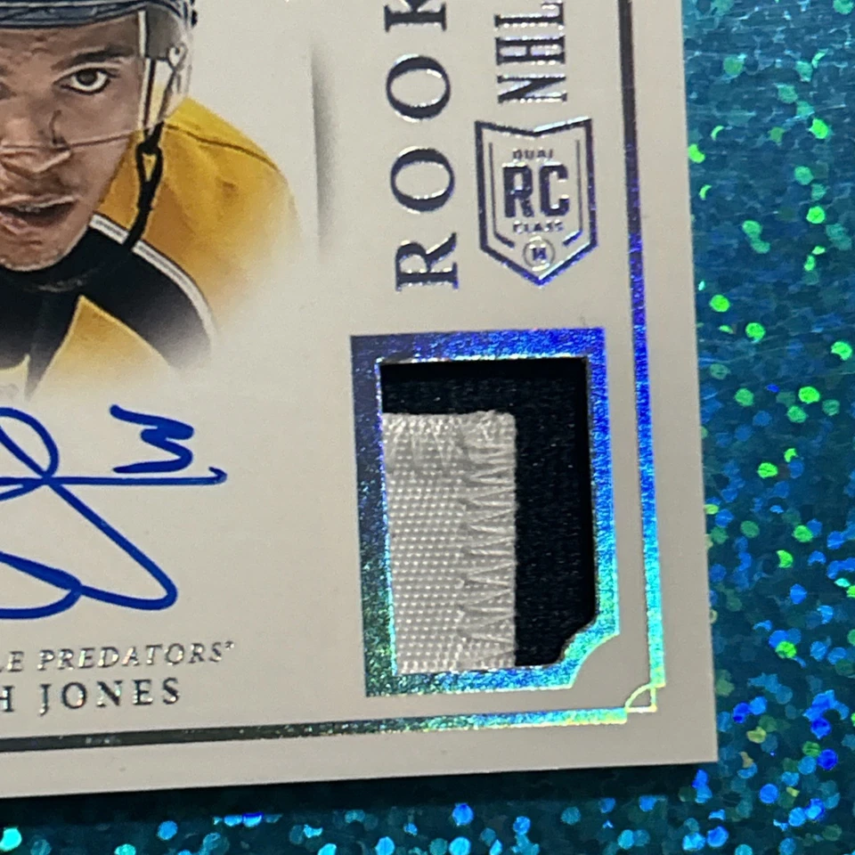 2013-14 National Treasures #RB-SJ - SETH JONES (RC Patch Auto #d/75 - Nashville - Image 4 of 4