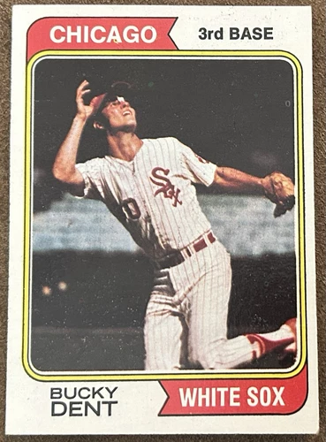 1974 Topps #582 Bucky Dent ROOKIE card Chicago White Sox New York Yankees NR/MT