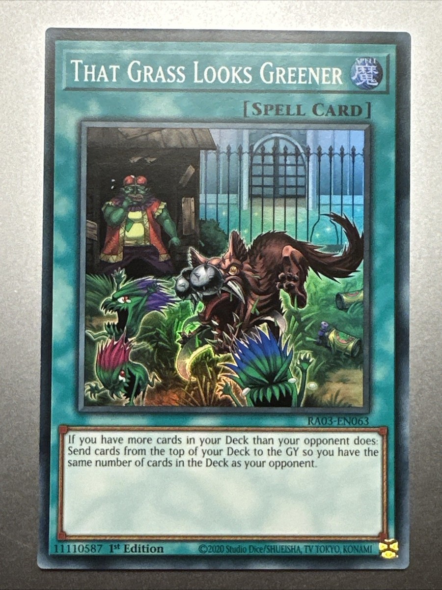 Yu-Gi-Oh! TCG 1x That Grass Looks Greener RA03-EN063 x1 YUGIOH! SUPER