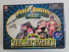 1996 Power Rangers ZEO - Pink ZEO Jet Cycle I - Used in Box