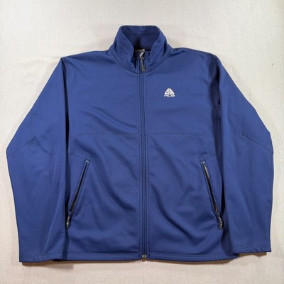 VTG Nike ACG Therma Fit Full Zip Jacket Mens Medium Blue Windbreaker Outdoors