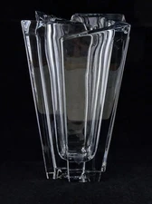 Orrefors Glacial Clear Glass Decorative Vase - Excellent Condition
