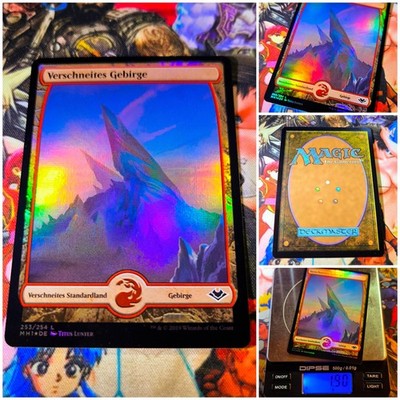MTG Snow-Covered Mountain   Nm Full Art Land FOIL Modern Horizons MH1 OG