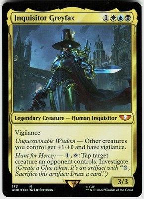 MTG - Inquisitor Greyfax - *FOIL* - 40K - EN - EX