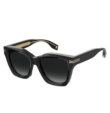 Marc Jacobs 1000/S Sunglasses Women Black Square 54mm New 100 Authentic w/case