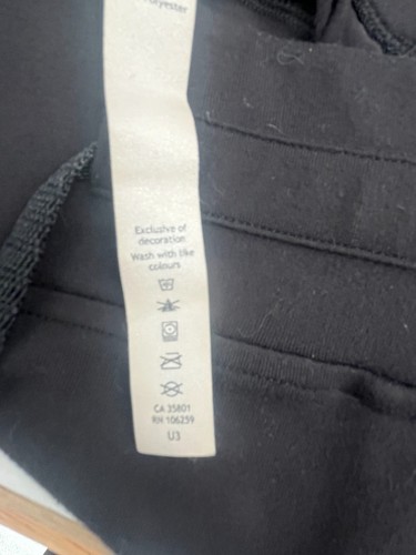 Lululemon Jogger Pants Black Size 14 Women's Drawstring Tapered Ankle Cuffs - Picture 4 of 10