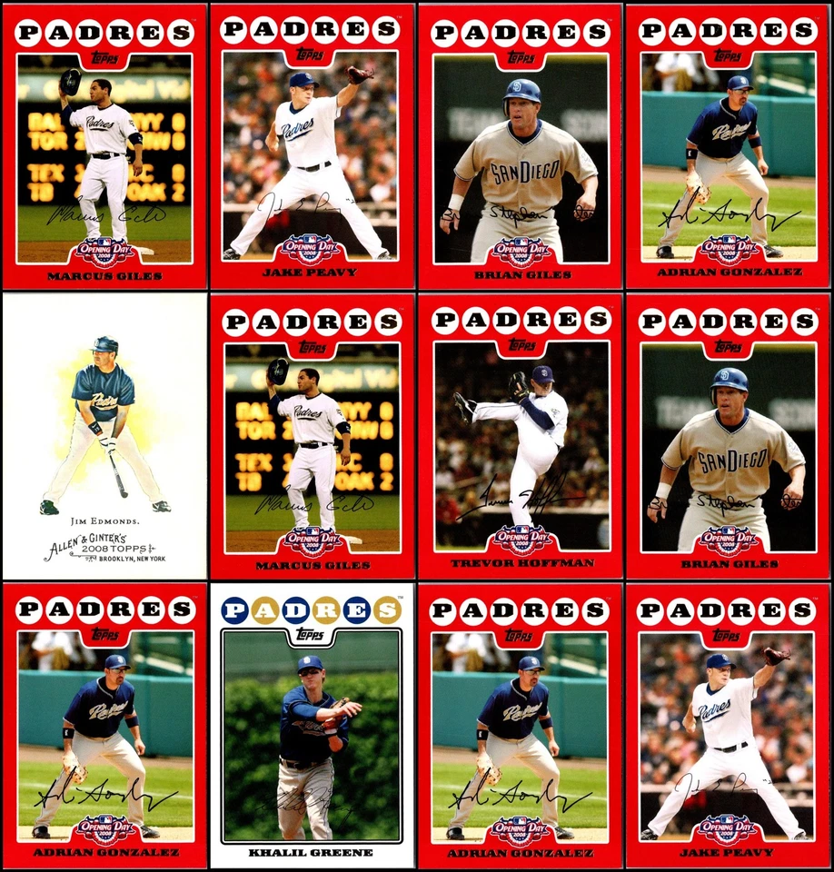 Lote de tarjetas 2008 de los Padres de San Diego (74) - Una verdadera joya - ¡Haz que cada día sea especial! Foto 4 de 4