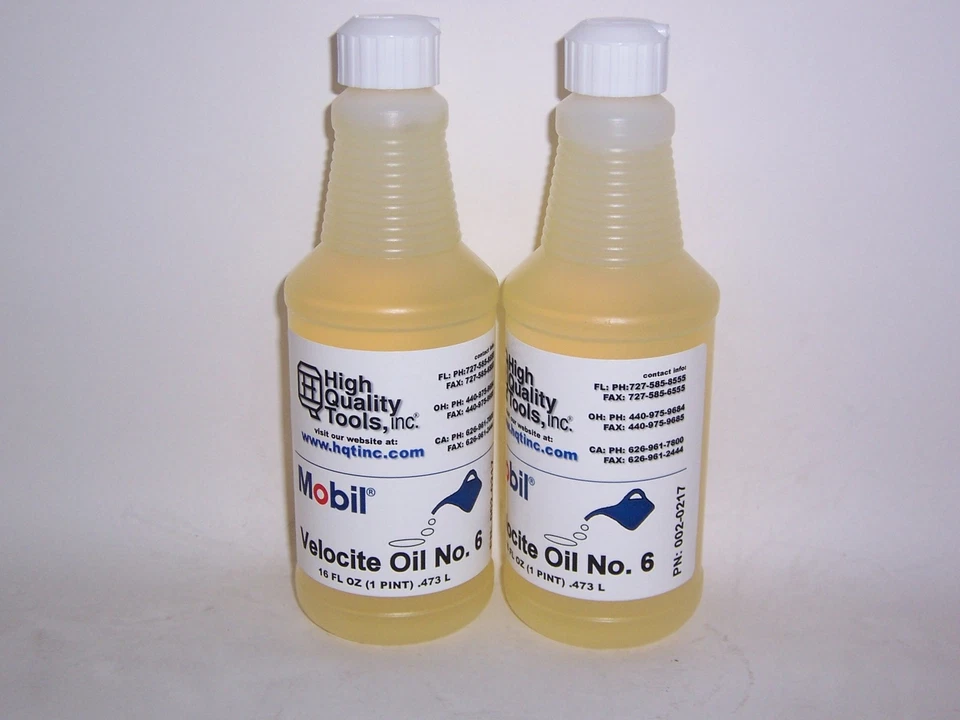 2 PINTS OF MOBIL VELOCITE SPINDLE OIL #6 BRIDGEPORT MILL