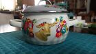 The Pioneer Woman 1.05-Quart Enamel on Steel Mini Dutch Oven with Lid Cow Flower