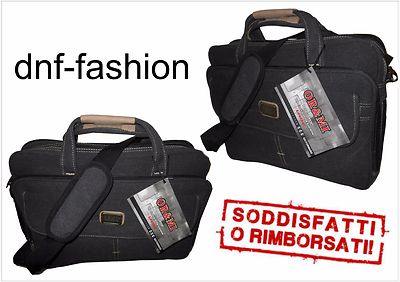 Borsa Cartella 24 Ore Tracolla x Documenti Pc Ufficio Canvas Ormi