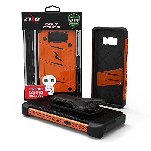 ZIZO Bolt Samsung Galaxy S8 Plus Holster Hülle mit Hartglas. Kickstand - Bild 5 von 5
