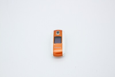  Samsung SGH-E530 White Orange Network Flip Mobile Phone 1MP camera 