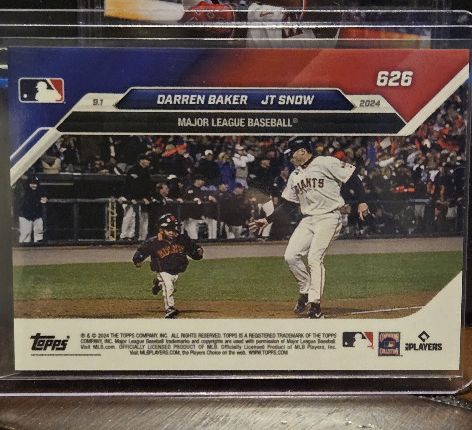 Darren Baker 2024 Topps Now #626 First Hit, Pro Debut! Nationals 