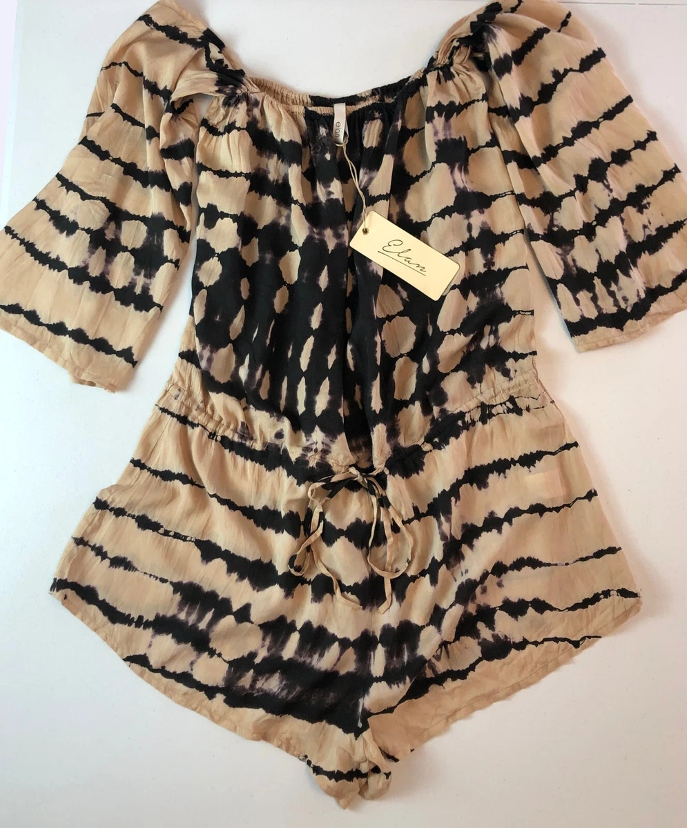 NEW ELAN Tie Dye Cover Up Romper NWT Womenu0026#039;s Small Beach Wear | eBay