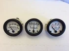 for John Deere B gauges, Oil, Amp, Temperature Gauge set, Styled. ships from USA