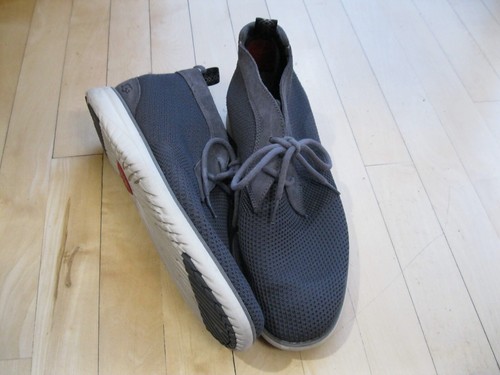 UGG Union HyperWeave Knit Flexible Comfort Chukka Boots Shoes Dark Gray Men 10.5