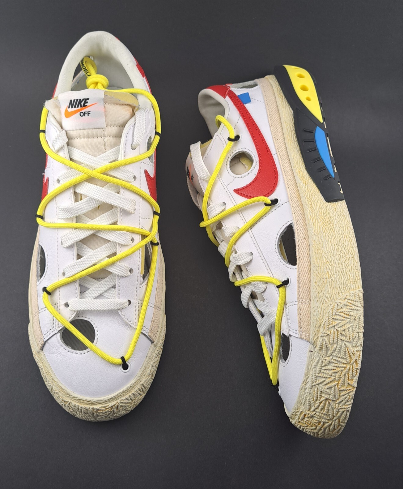 OFF WHITE X NIKE Taglia 10 Nike Blazer bianco basso x bianco sporco 2022 DH7863 100 con scatola